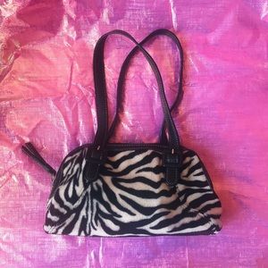 Zebra print purse